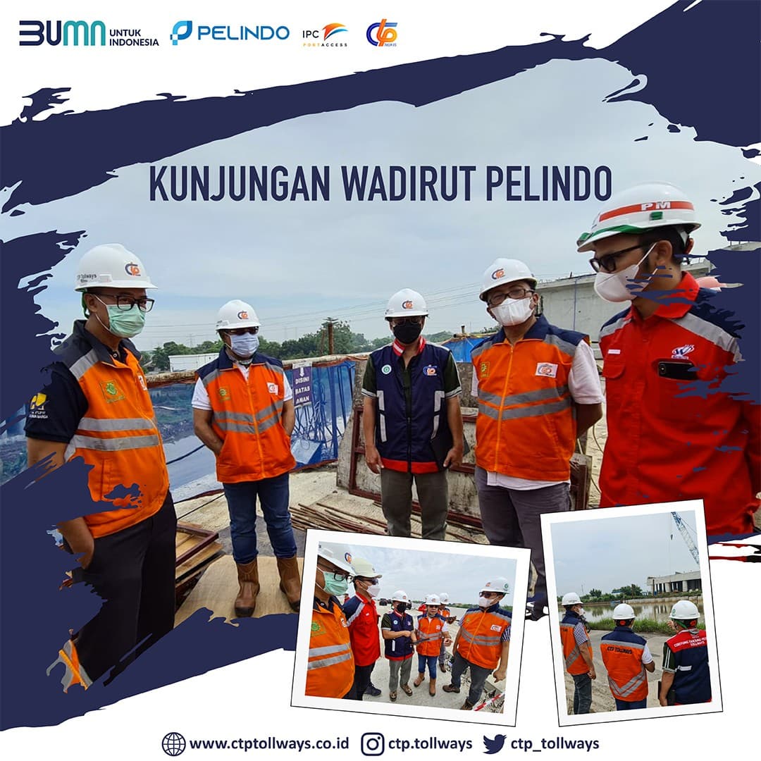 Kunjungan Direksi PT Pelindo ke Proyek Jalan Tol Cibitung-Cilincing