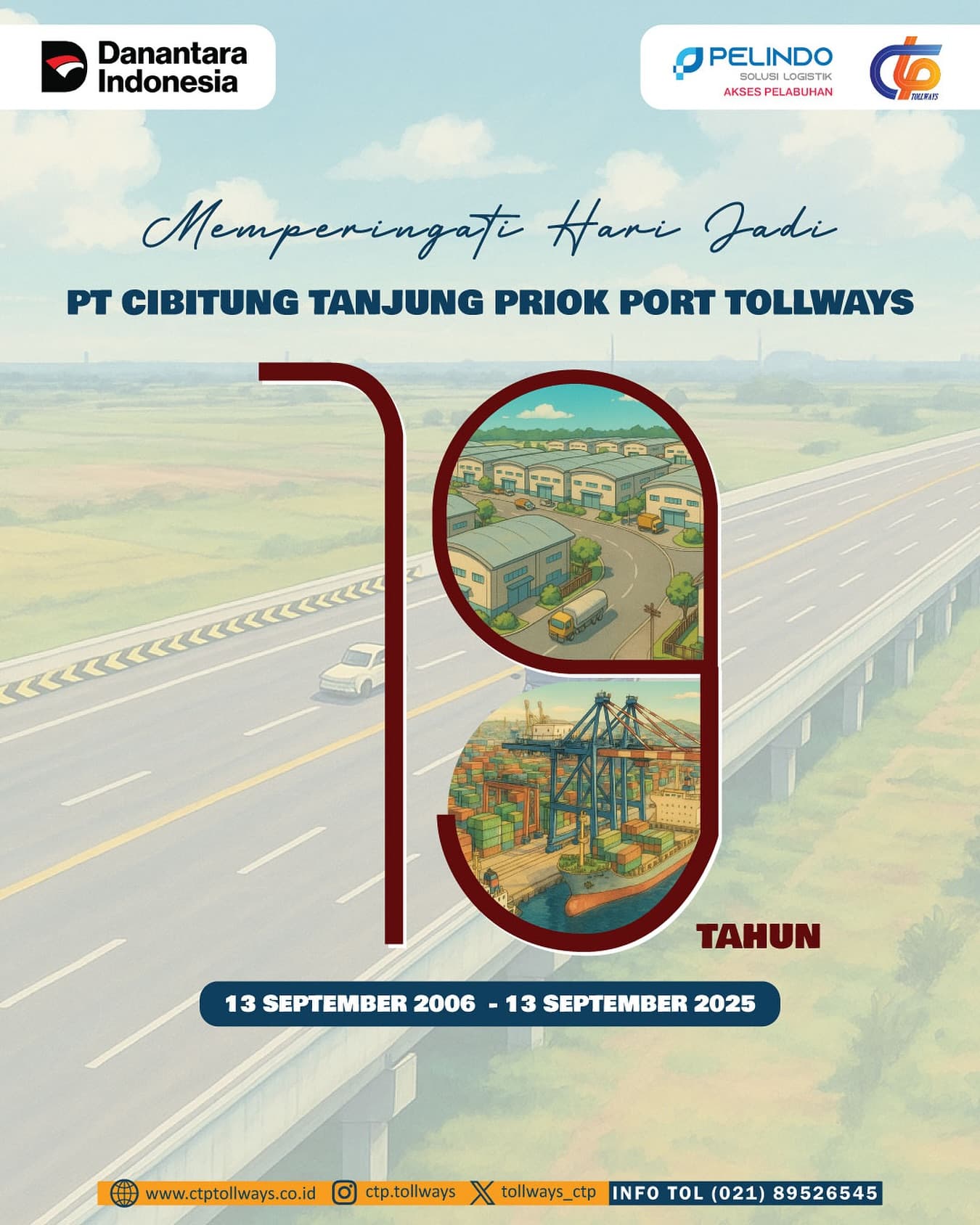 PT CTP Tollways Peringati Hari Jadi ke-19