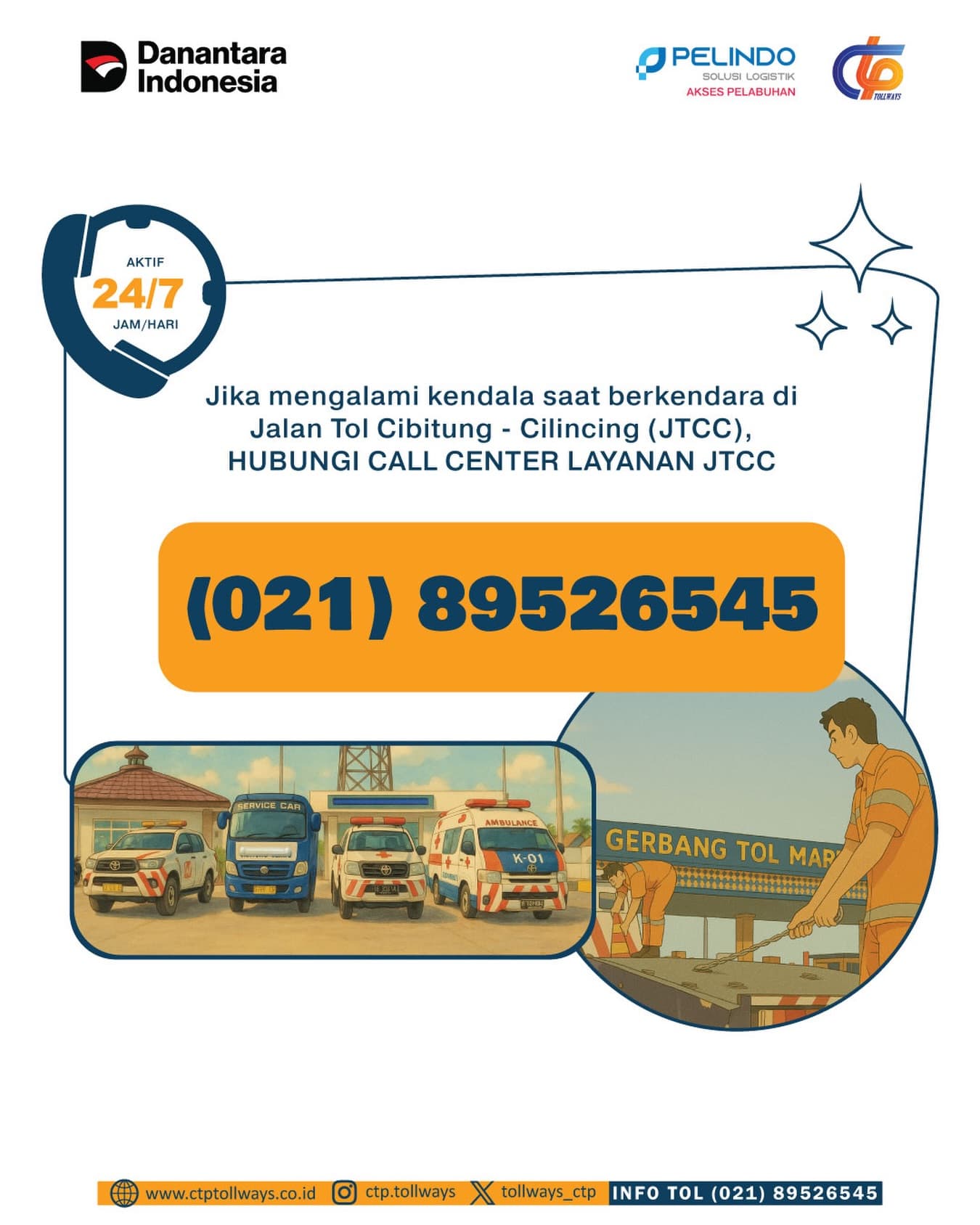 Call Center Layanan Jalan Tol Cibitung - Cilincing Siap 24 Jam