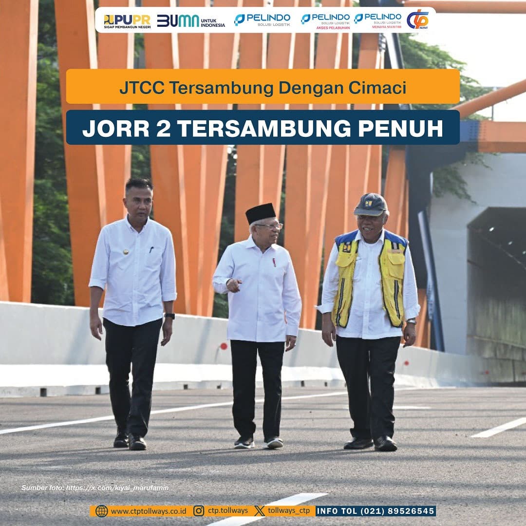 JTCC Dan Cimaci Tersambung, JORR 2 Beroperasi Penuh
