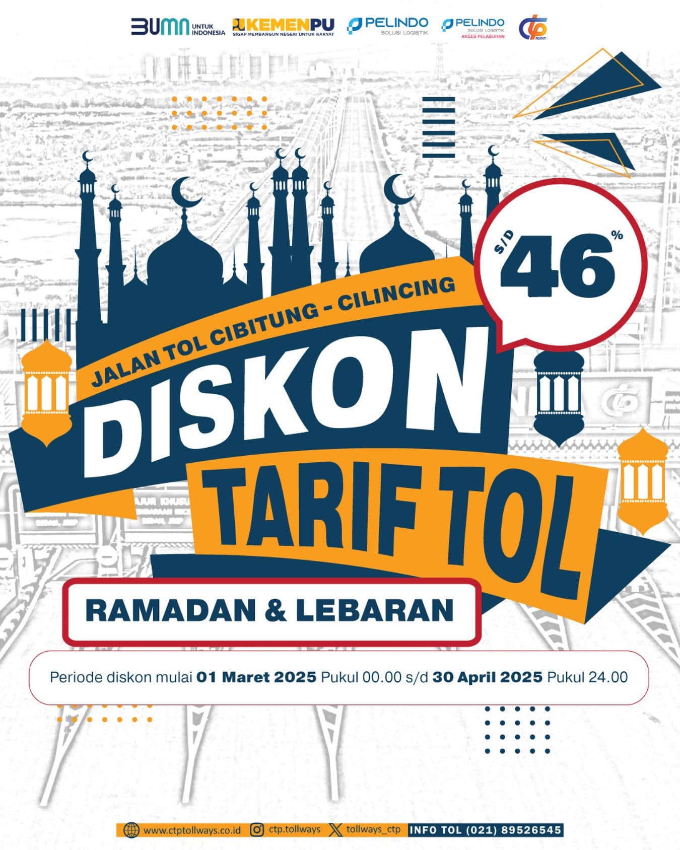 Rencana Diskon Tarif Tol pada Ramadan dan Hari Raya Idulfitri 1446 H