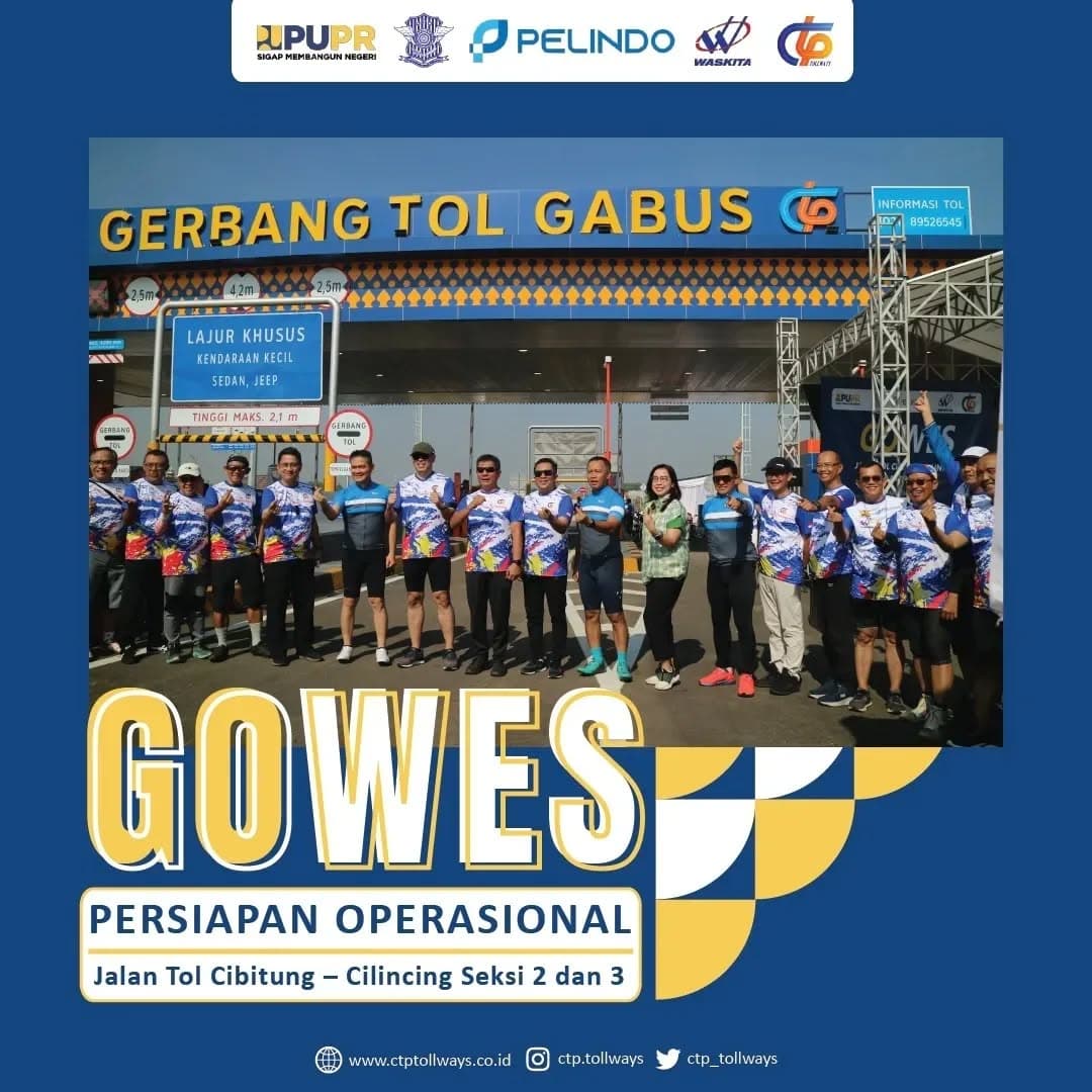 PT CTP Tollways Gelar Gowes Sosialisasi JTCC Seksi 2 dan 3