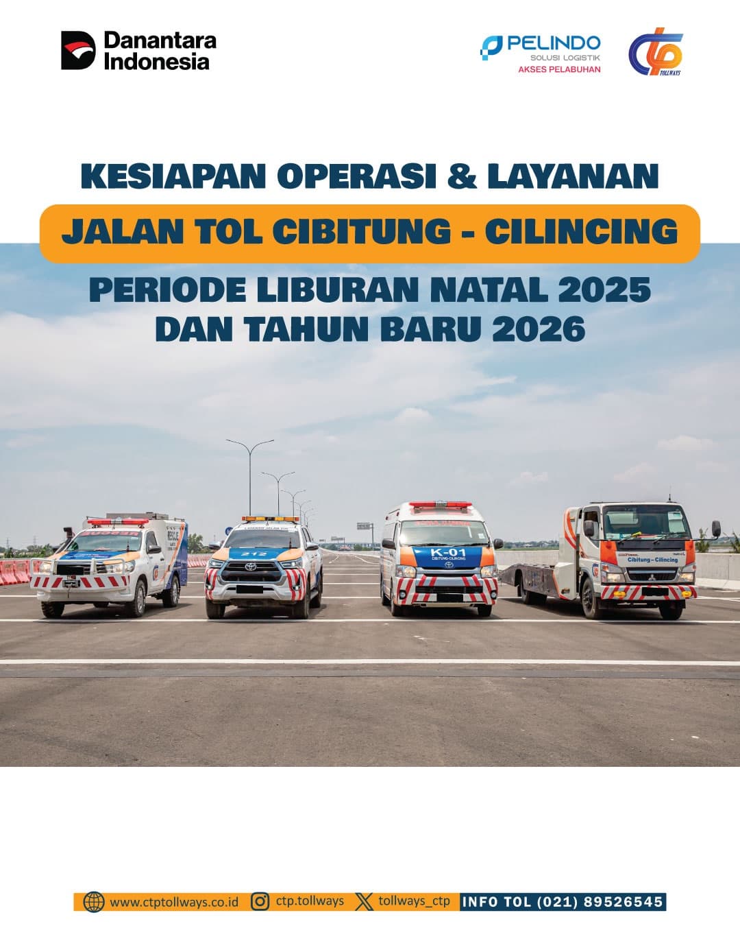 PT CTP Tollways Siagakan Armada Operasional Sambut Libur Nataru